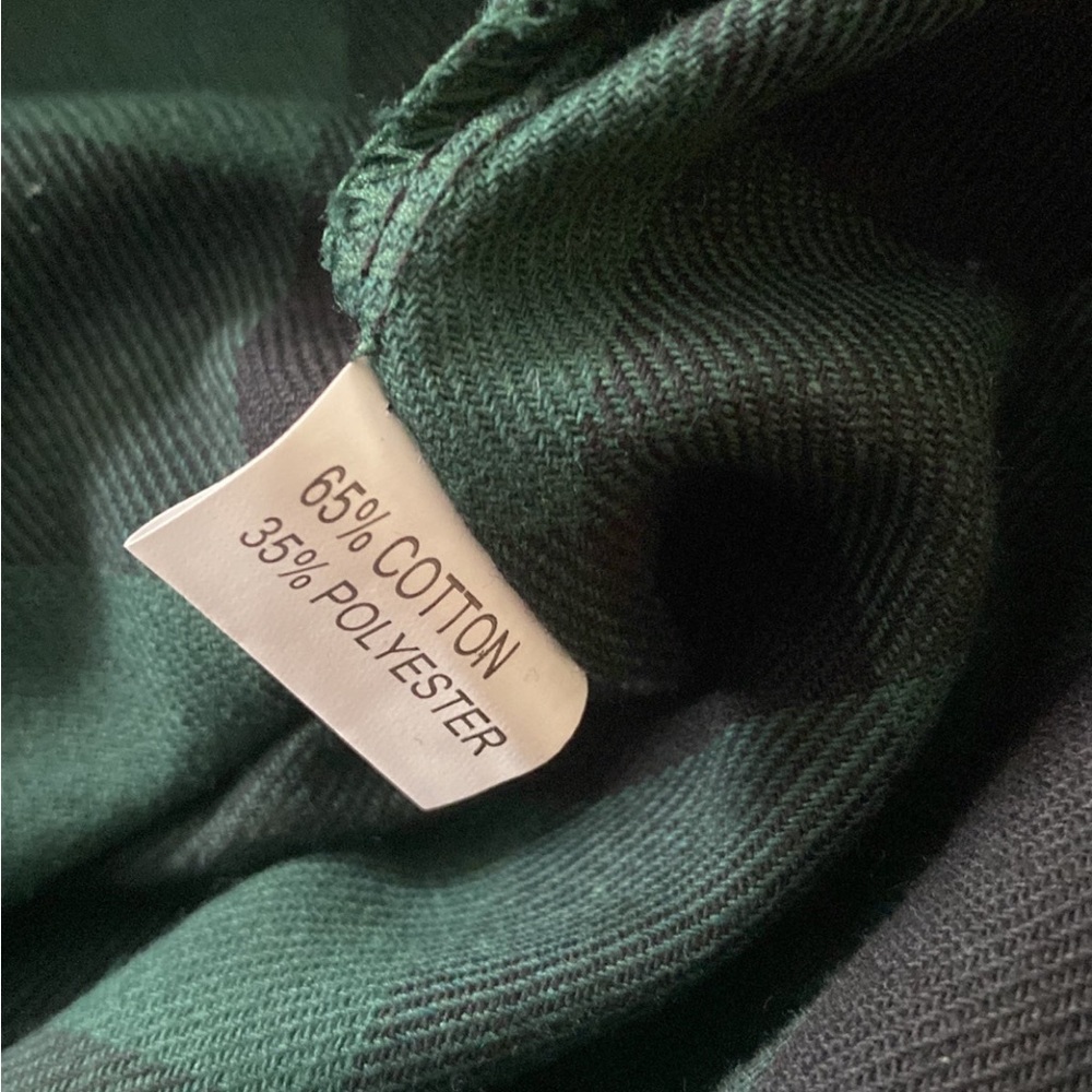 NWT Johnny malloys Irish green long sleeve plaid flannel shirt size med - Picture 6 of 8